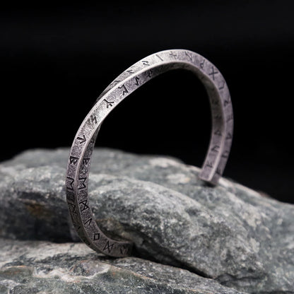 Vintage Nordisches Wikinger Twist Manschettenarmband