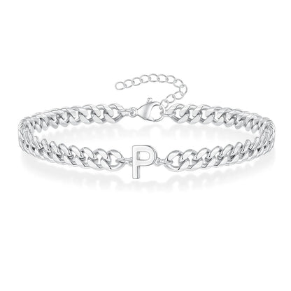 Kubanisches Kettenarmband mit AZ-Initialen