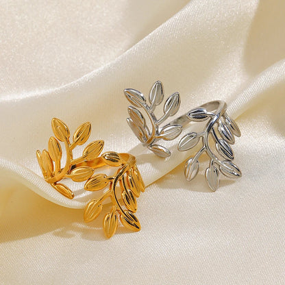 The Autumn Leaf Adjustable Ring
