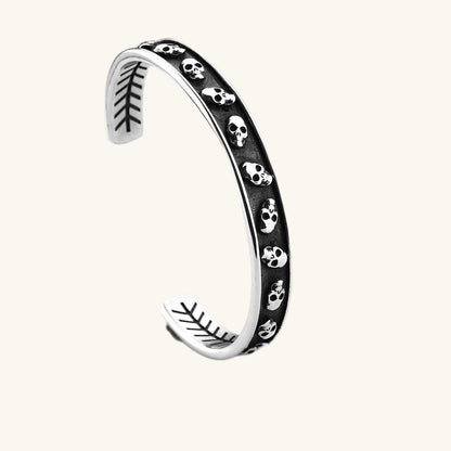 Viking Skull Cuff Bracelet for Men