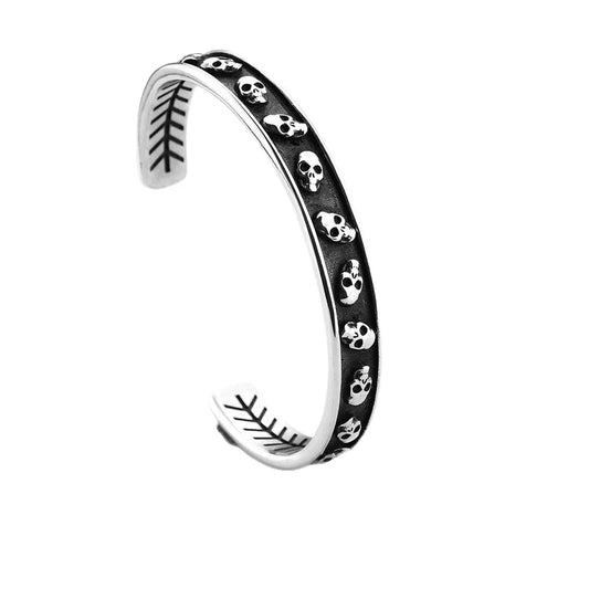 Viking Skull Cuff Bracelet for Men