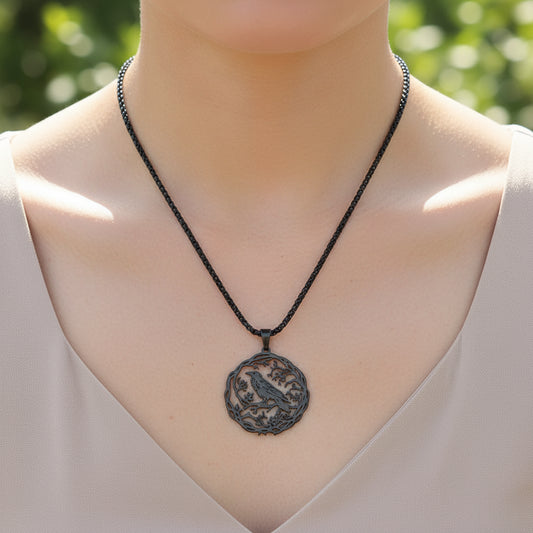 Gothic Raben-Amulett-Halskette