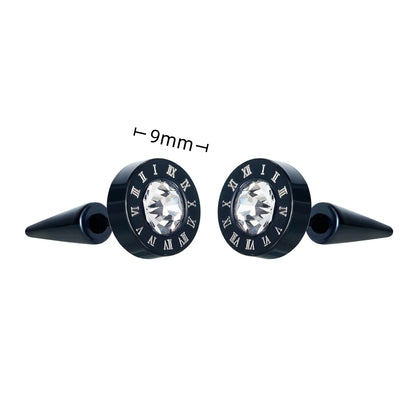 Gothic Dagger & Cross Hoop Earrings