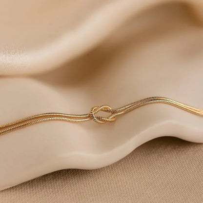 Infinity Love Knot Armband und Halskette
