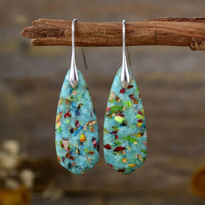 Bohemian Emperor Stone Earrings