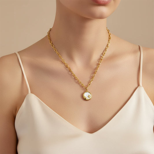 Sun & Moon Pendant Necklace