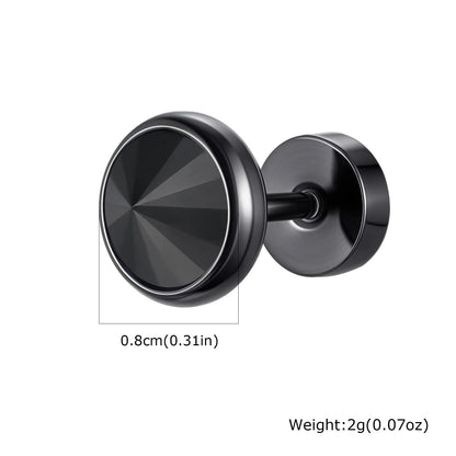 Runde Zirkon Ohrstecker