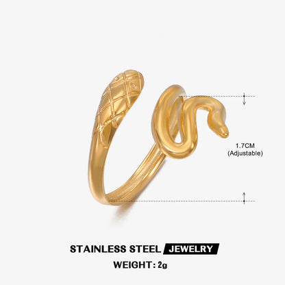 The Serpent's Embrace Adjustable Ring