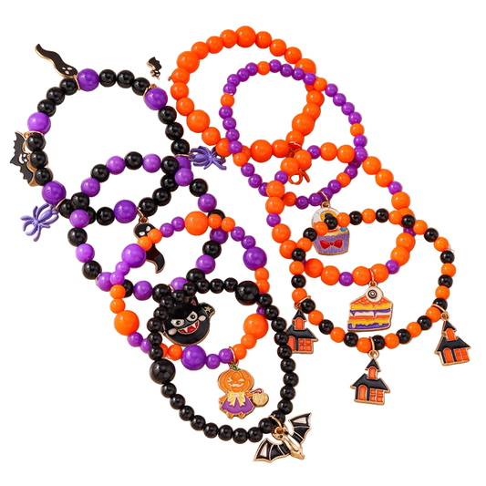 Spooky Cute Halloween Beaded Bracelet