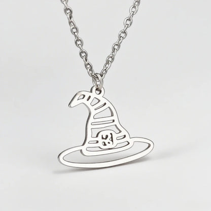 Dainty Witch Hat Charm Necklace
