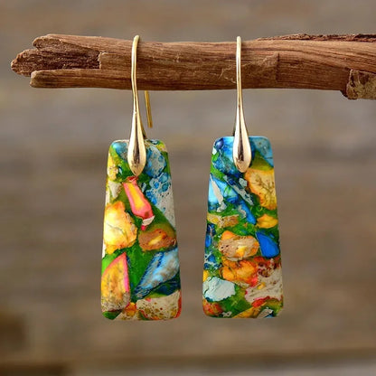 Bohemian Emperor Stone Earrings