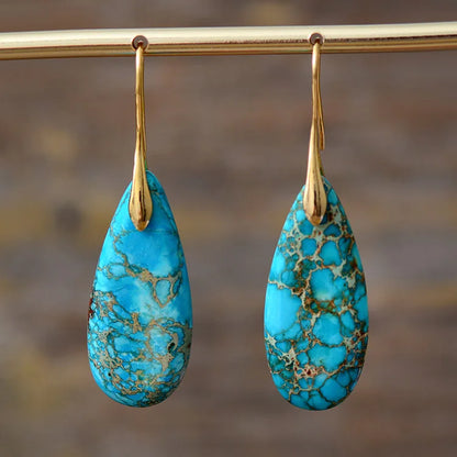 Bohemian Emperor Stone Earrings