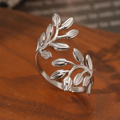 The Autumn Leaf Adjustable Ring