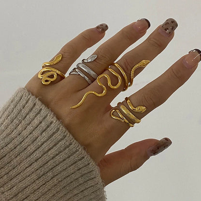 The Serpent's Embrace Adjustable Ring