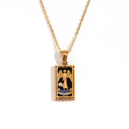 Waterproof Tarot Symbol Necklace