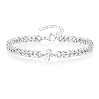 Kubanisches Kettenarmband mit AZ-Initialen