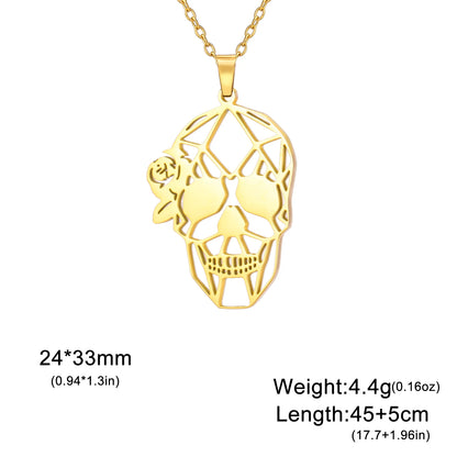 The Dancing Skeleton Charm Necklace