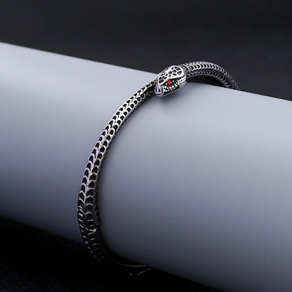Retro Wikinger Schlangen Manschettenarmband