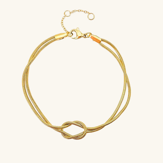 Infinity Love Knot Armband und Halskette