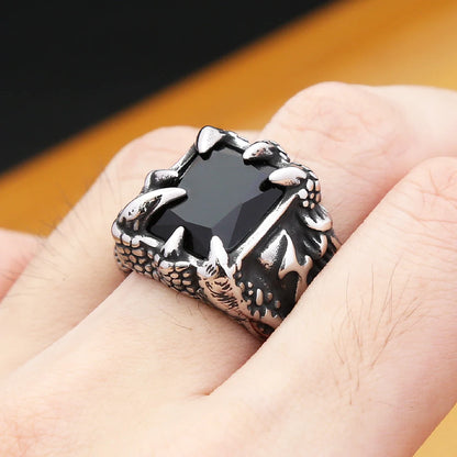 Gothic Dragon Claw Ring