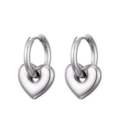 Heart & Star Hoop Earrings