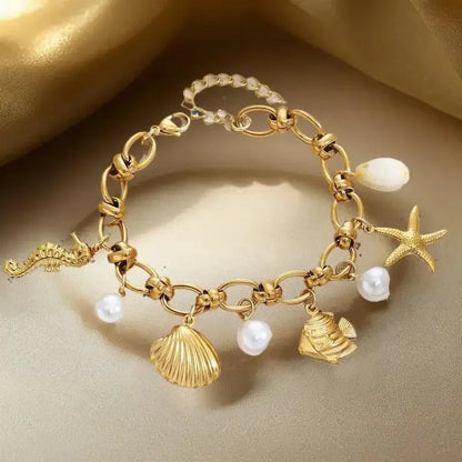 Bohemian Starfish Shell Bracelet