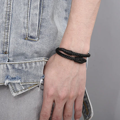 Armreif mit gedrehter Schlangenkette