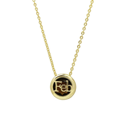 12 Birthstone Pendant Necklace