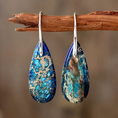 Bohemian Emperor Stone Earrings