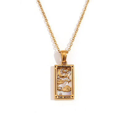 Waterproof Tarot Symbol Necklace