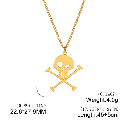 The Dancing Skeleton Charm Necklace