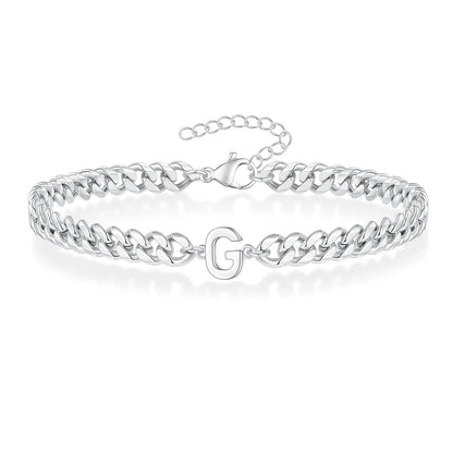 Kubanisches Kettenarmband mit AZ-Initialen
