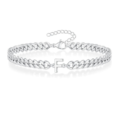 Kubanisches Kettenarmband mit AZ-Initialen