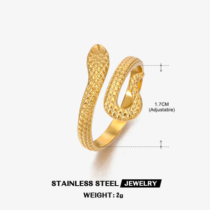 The Serpent's Embrace Adjustable Ring