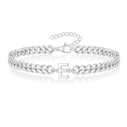 Kubanisches Kettenarmband mit AZ-Initialen
