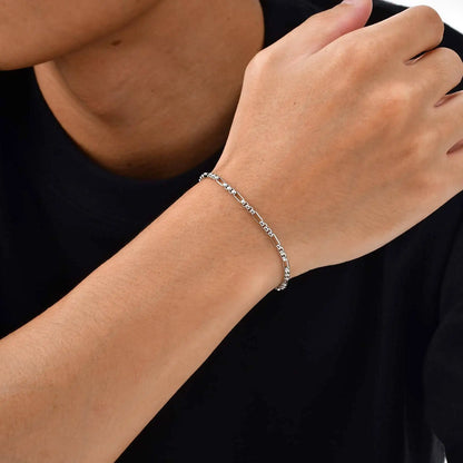 Minimalistisches 2,4 mm großes Panzerkettenarmband