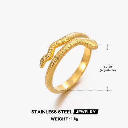 The Serpent's Embrace Adjustable Ring