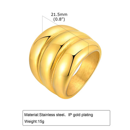 The Chunky Gold Dome Ring