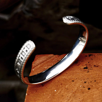 Vintage Wikinger Runen Manschettenarmband
