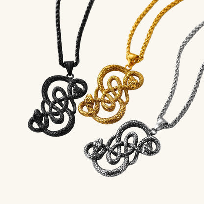 Norse God Loki's Serpent Amulet