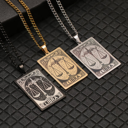 12 Zodiac Tarot Necklace