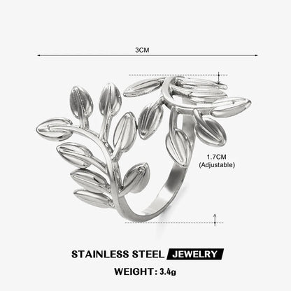 The Autumn Leaf Adjustable Ring