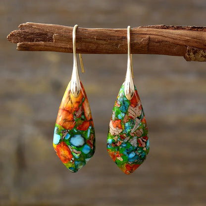 Bohemian Emperor Stone Earrings