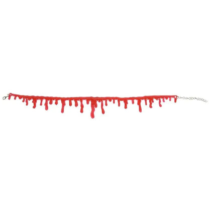 Realistic Blood Drip Choker Necklace