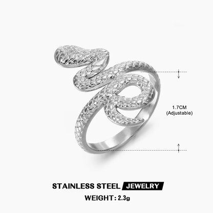 The Serpent's Embrace Adjustable Ring