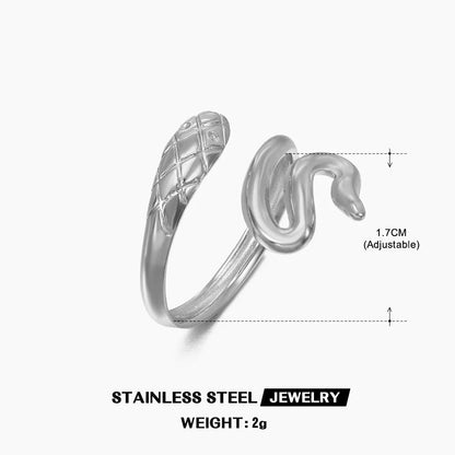 The Serpent's Embrace Adjustable Ring