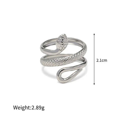 The Serpent's Embrace Adjustable Ring