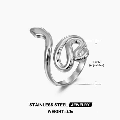 The Serpent's Embrace Adjustable Ring