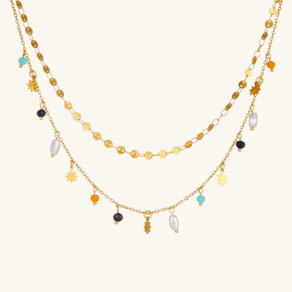 Geometric Stars Necklace