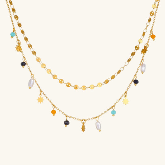 Geometric Stars Necklace